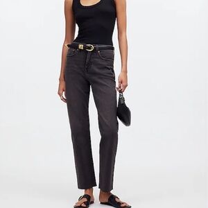 Madewell Black Wash 90s Straight Crop Jeans Petite 30P